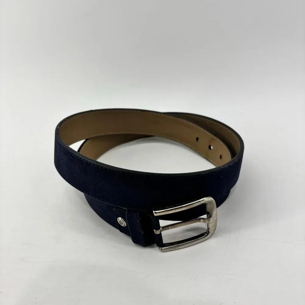 Moda Di Centone Mens Size 52 Navy Blue Belt Business Casual